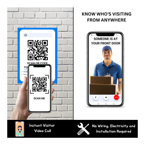 DoorVi Smart Video Doorbell - Apartment Sticker 1.5x2.5 - Image 4