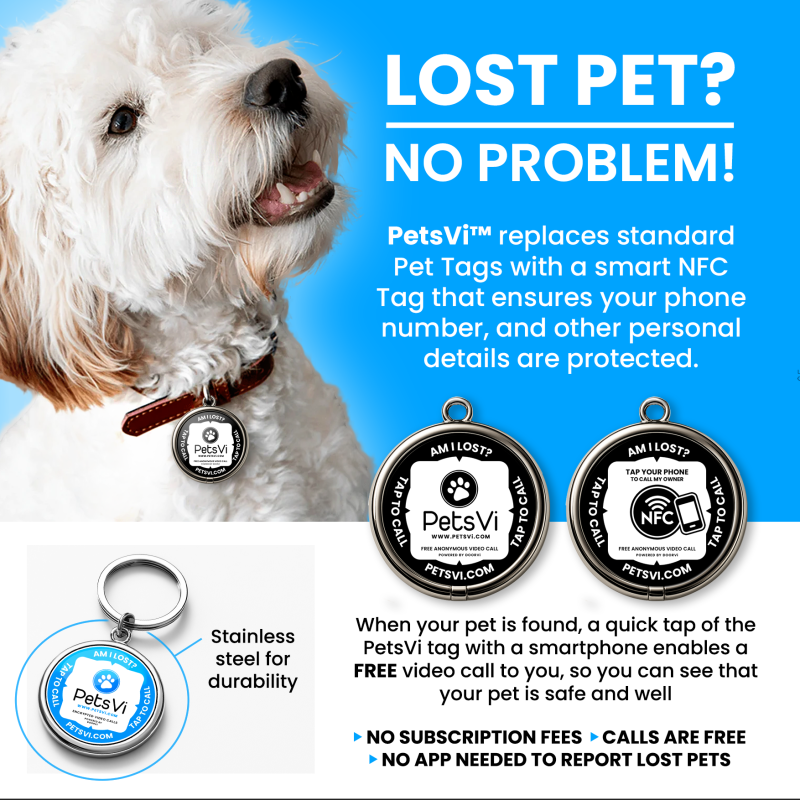 PetsVi - Smart Dog Tag / Pet Tag - NFC Version - Image 2