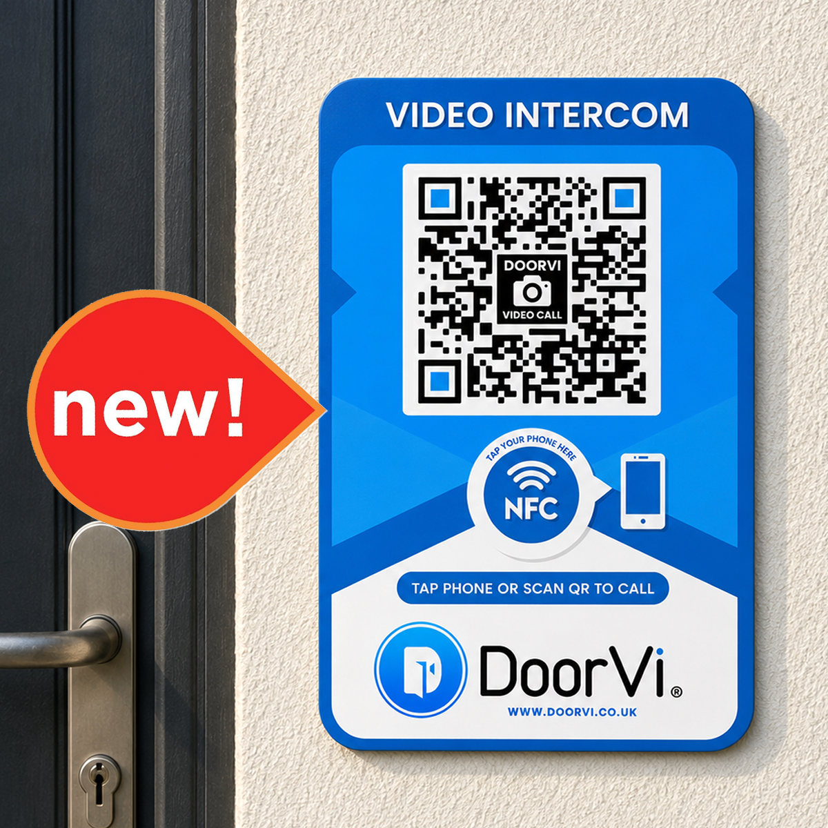 DoorVi โ Combined NFC & QR Code Video Doorbell